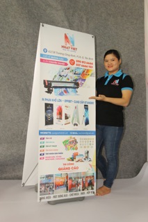 Standee X đế nước 1 mặt