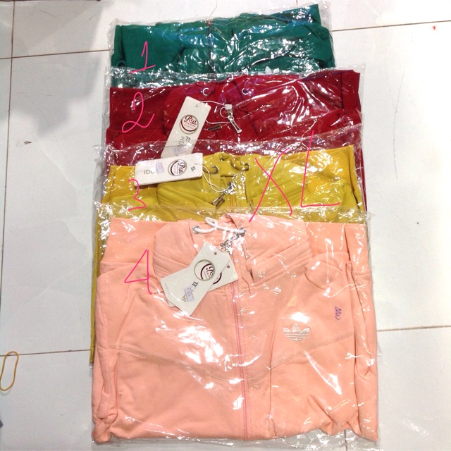 Áo khoát Cotton gỡ nón nhiều size