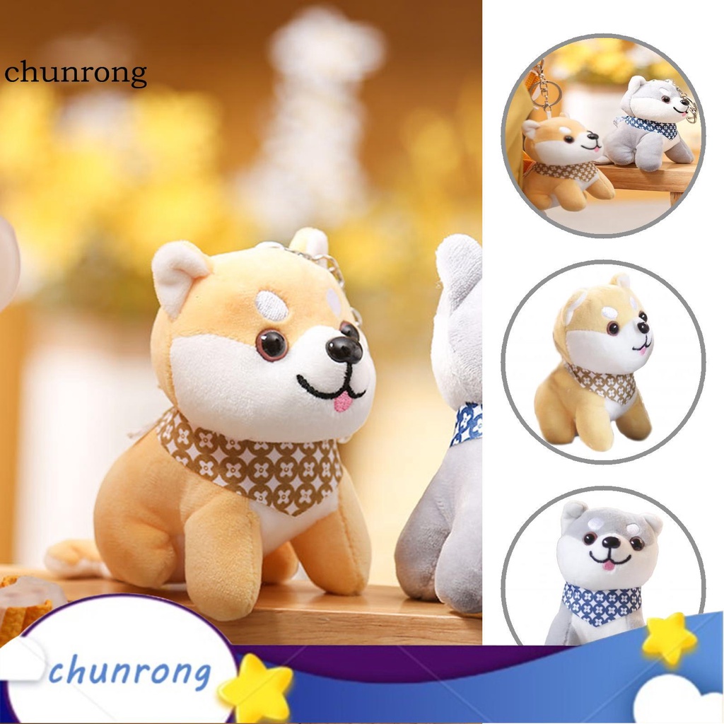 Cr Móc Khóa Hình Chó Shiba Nhồi Bông Đa Năng Dễ Thương