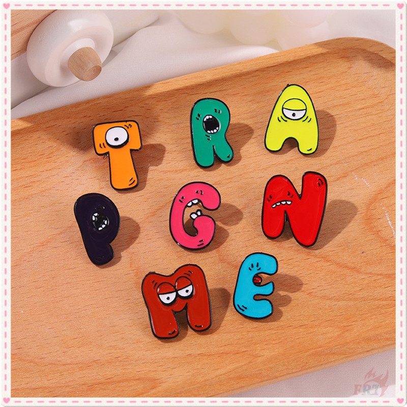 ★ Ghim Cài Áo Hình Quái Vật Hoạt Hình Đáng Yêu ★ 1 Huy Hiệu Tráng Men Cài Ba Lô