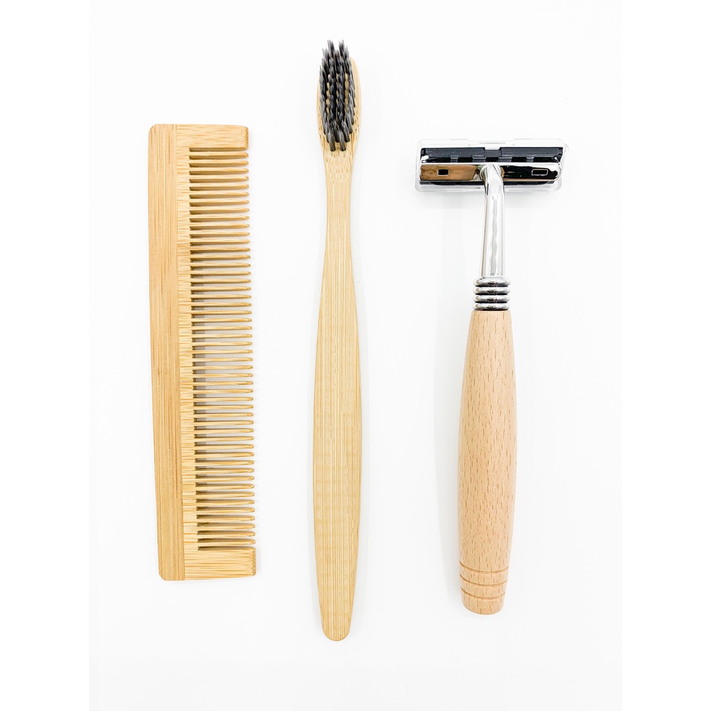 Set 3 món Đồ Tre tự nhiên dùng cho Resort, Khách sạn cao cấp