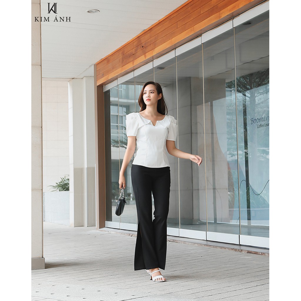 Áo Kiểu Thiết Kế Nữ, Áo Sơ Mi Nữ Công Sở Kim Ánh Maris Top Trẻ trung, Thanh Lịch | BigBuy360 - bigbuy360.vn