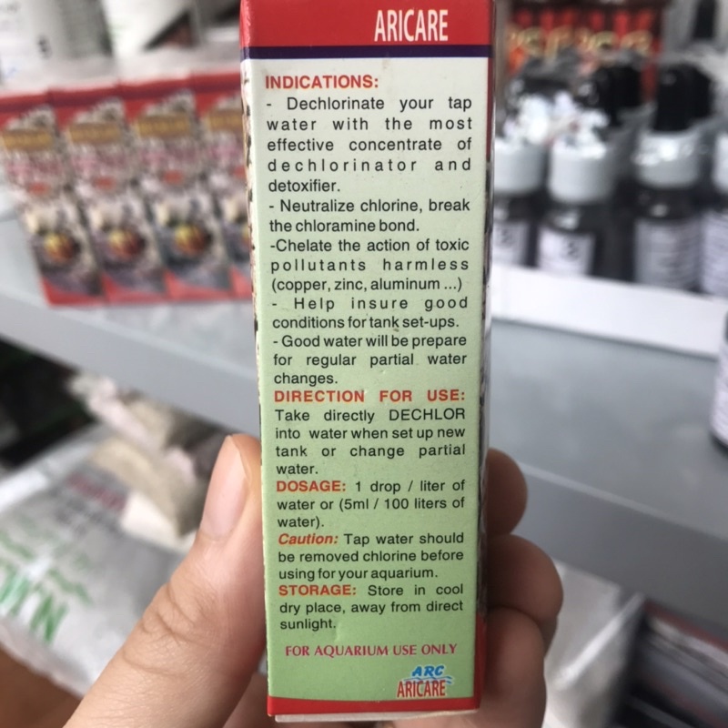 Dung Dịch Khử Clo Nước Máy DECHLOR Cho Bể Thủy Sinh, Hồ Cá
