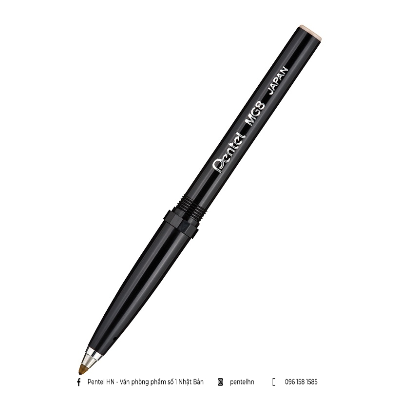 Ruột Bút MG8 Pentel Thay Thế Cho Bút Ký RS3G Và RS3S | Ngòi 0.8mm Nét To Thích Hợp Viết Chữ Hán| 2 Màu Mực (Xanh, Đen)|