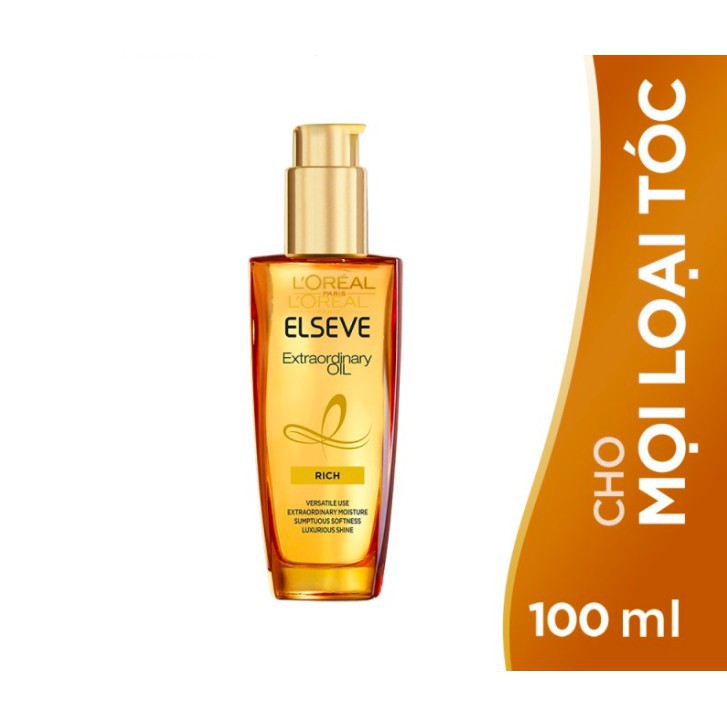 Dầu Dưỡng Tóc Tinh Dầu Hoa Tự Nhiên L'Oreal Elseve Extraodinary Oil 100ml