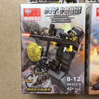 Lego xếp hình My War (có 8 mẫu )