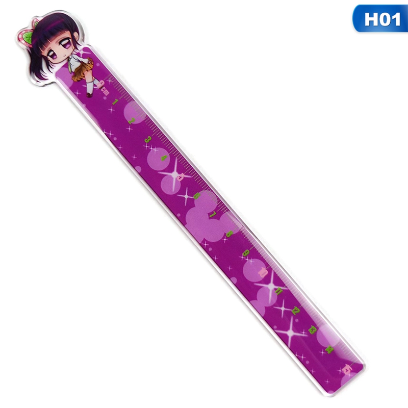 Thước Kẻ Acrylic In Họa Tiết Anime Demon Slayer:Kimetsu No Yaiba Dễ Thương Dùng Cho Học Sinh/Văn Phòng