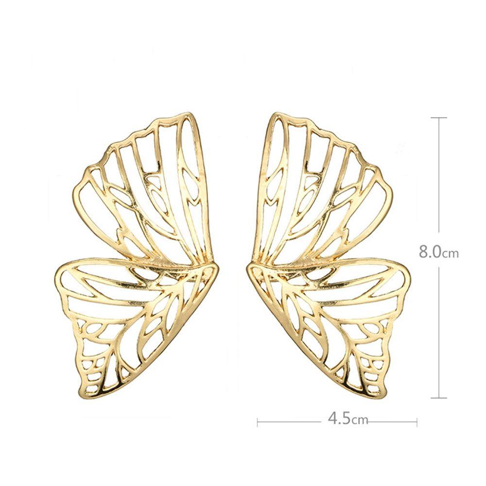 BORAG Bông Tai Hợp Kim Kẽm Hình Bướm Phong Cách Boho