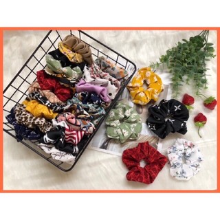 SCRUNCHIES DESIGN BY CLOVER - CHUN BUỘC TÓC VẢI VINTAGE CÓ SẴN TẠI HÀ NỘI- ẢNH THẬT CÓ NOWSHIP
