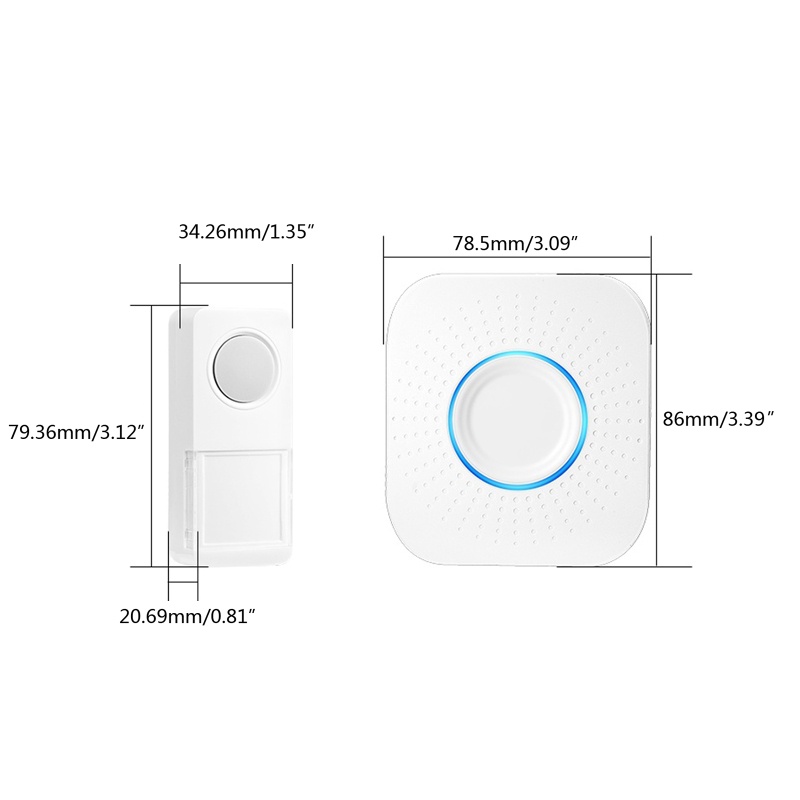 Chuông Cửa Không Dây D-638 Chống Thấm Nước 200M