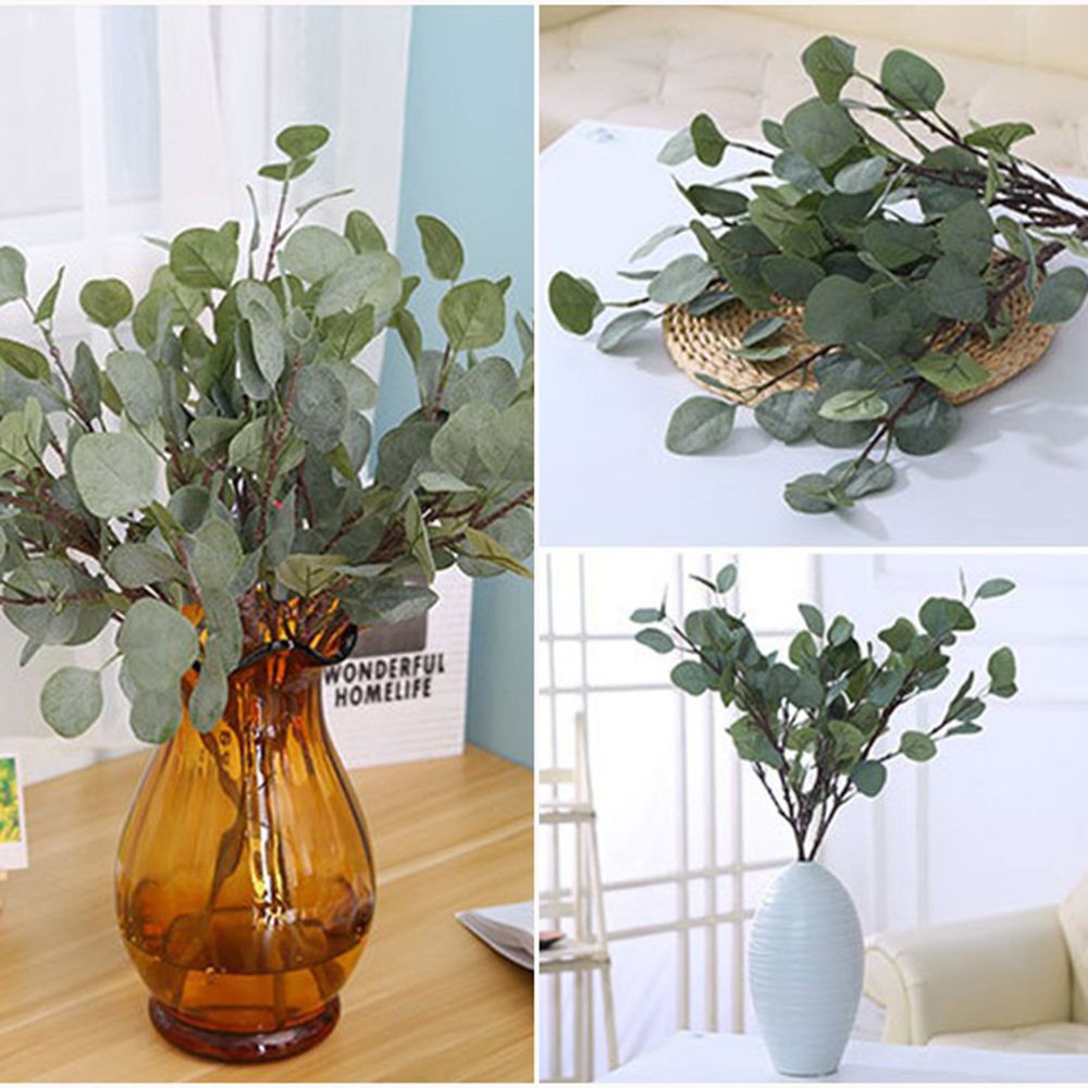 Lá Cây Bạch Đàn Nhân Tạo Nhiều Màu Trang Trí Nhà Cửa Diy