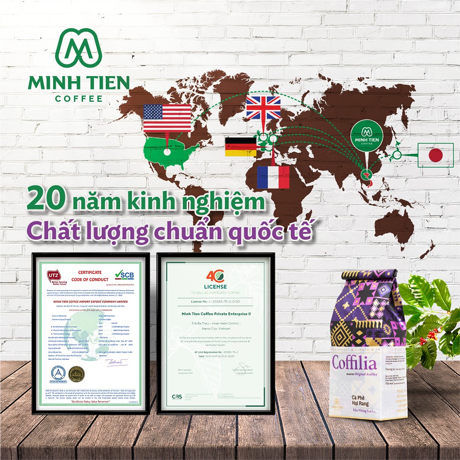 Cà phê hạt rang - Coffilia - Nhẹ nhàng Sơn La (loại 250g), cà phê hạt rang 100%Arabica, công nghệ sấy lạnh hiện đại | BigBuy360 - bigbuy360.vn