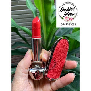 Son Guerlain Rouge 45 kèm case da hồng