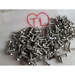 ốc 6ly 2 phân inox (5 con) (loại tốt)
