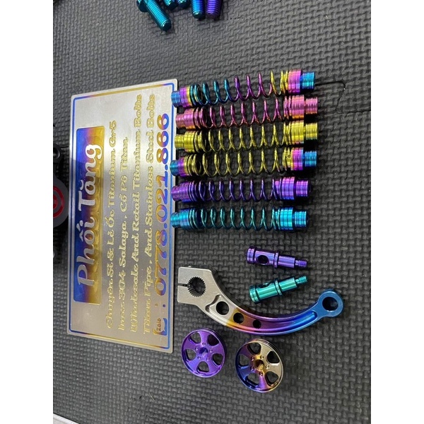 Lò xo càng thắng đũa thắng sau thông dụng nhiều dòng xe thắng đùm luôn Ắc canh titan : phân loain 8 màu