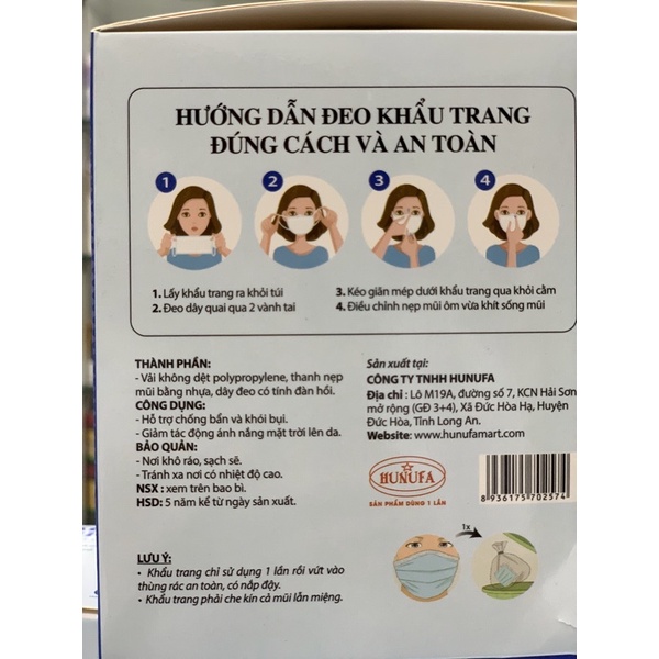 Khẩu trang kháng khuẩn 4 lớp  - Hàng xuất khẩu Cao cấp công ty check mã vạch