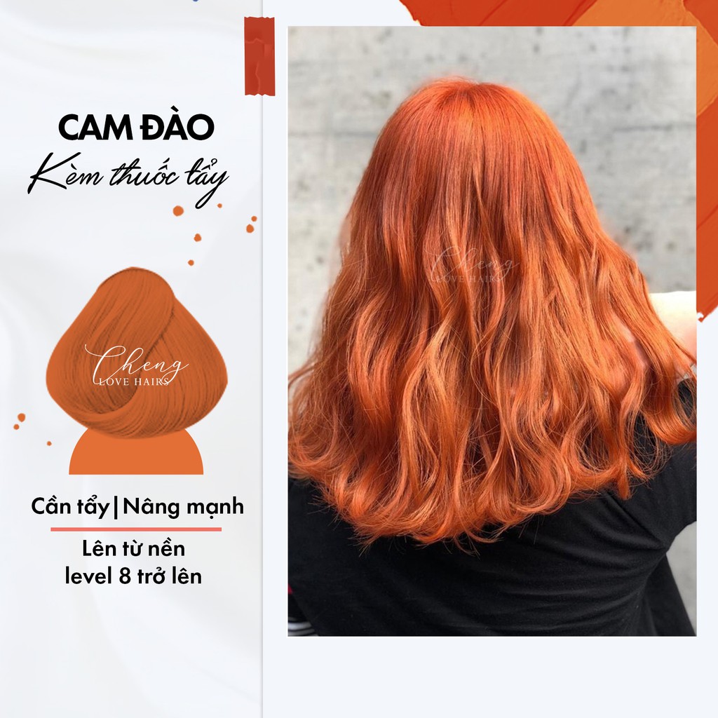 Thuốc nhuộm tóc màu CAM ĐÀO- ORANGE PEACH Chenglovehairs, Chengloveshair, Chengloveshairs, Chenglovehair | BigBuy360 - bigbuy360.vn