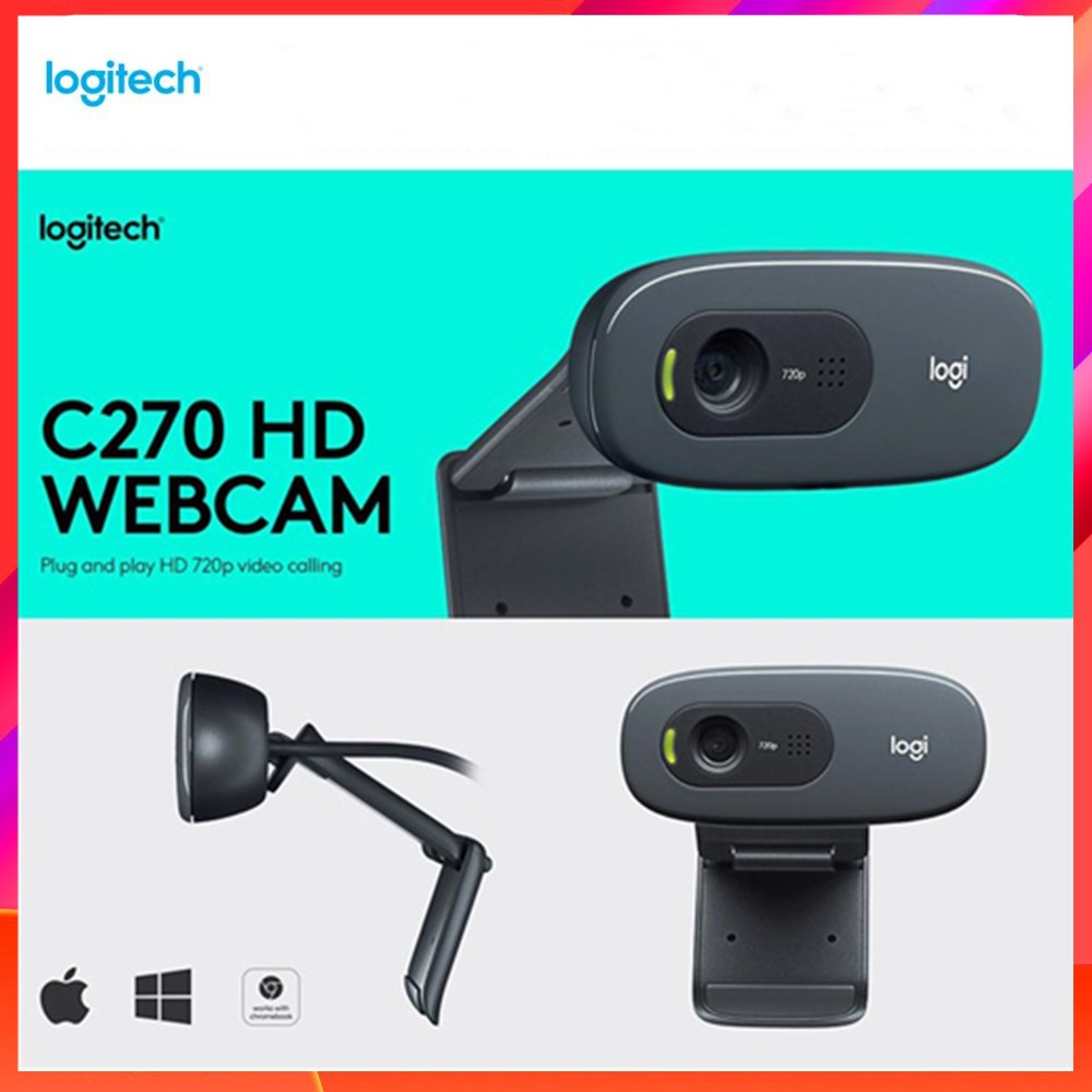 Webcam Logitech C270 - Hàng chính hãng, có VAT