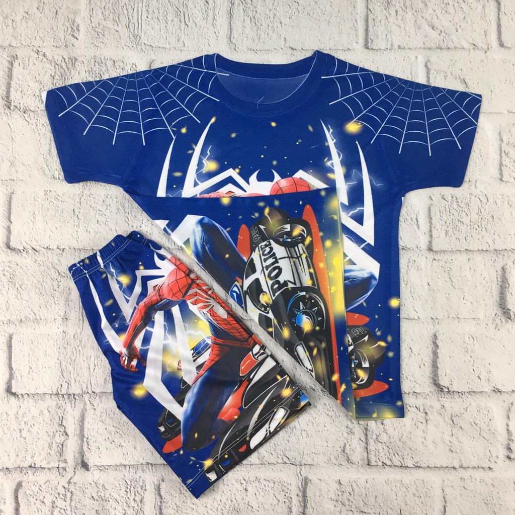 [FREE SHIP] Bộ quần áo SIÊU NHÂN trẻ em [ HỖ TRỢ ĐỔI SIZE ] NGƯỜI NHỆN SPIDERMAN [RẺ ĐẸP]