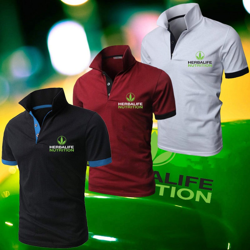 HERBALIFE Áo Thun Polo Ngắn Tay In Họa Tiết Thời Trang Mùa Hè Dành Cho Nam | BigBuy360 - bigbuy360.vn