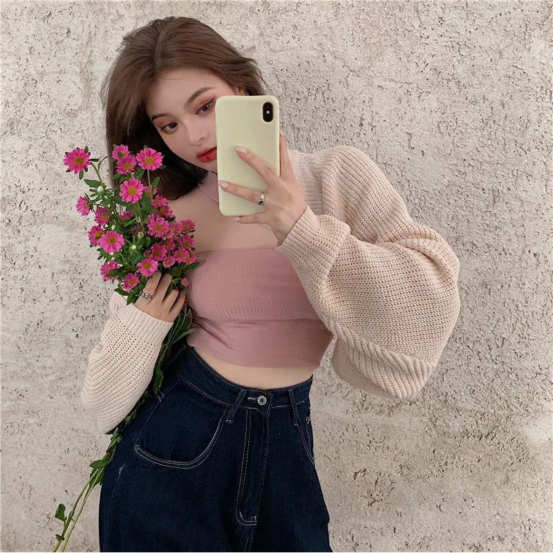 Áo ống dệt kim kiểu dáng quyến rũ thời trang dành cho nữ | BigBuy360 - bigbuy360.vn