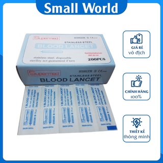 Lancet Lấy Máu Kim Lễ Nặn Mụn Dùng Trong Spa Thẩm Mỹ Hộp 200 cái
