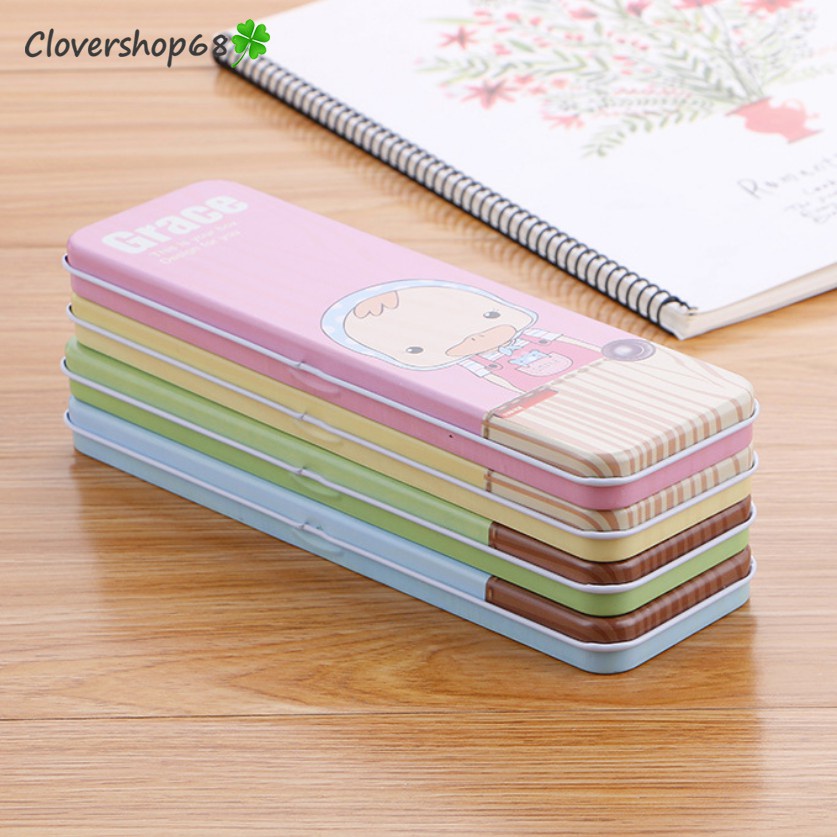 Hộp đựng bút kim loại - Hộp Đựng Bút Hoạt Hình Đáng Yêu 🍀 Clovershop68 🍀