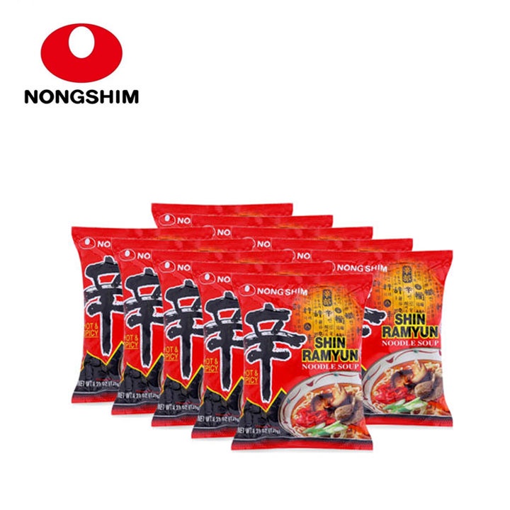 Túi 5 Gói Mì Cay Shin Ramyun Hàn Quốc 112g