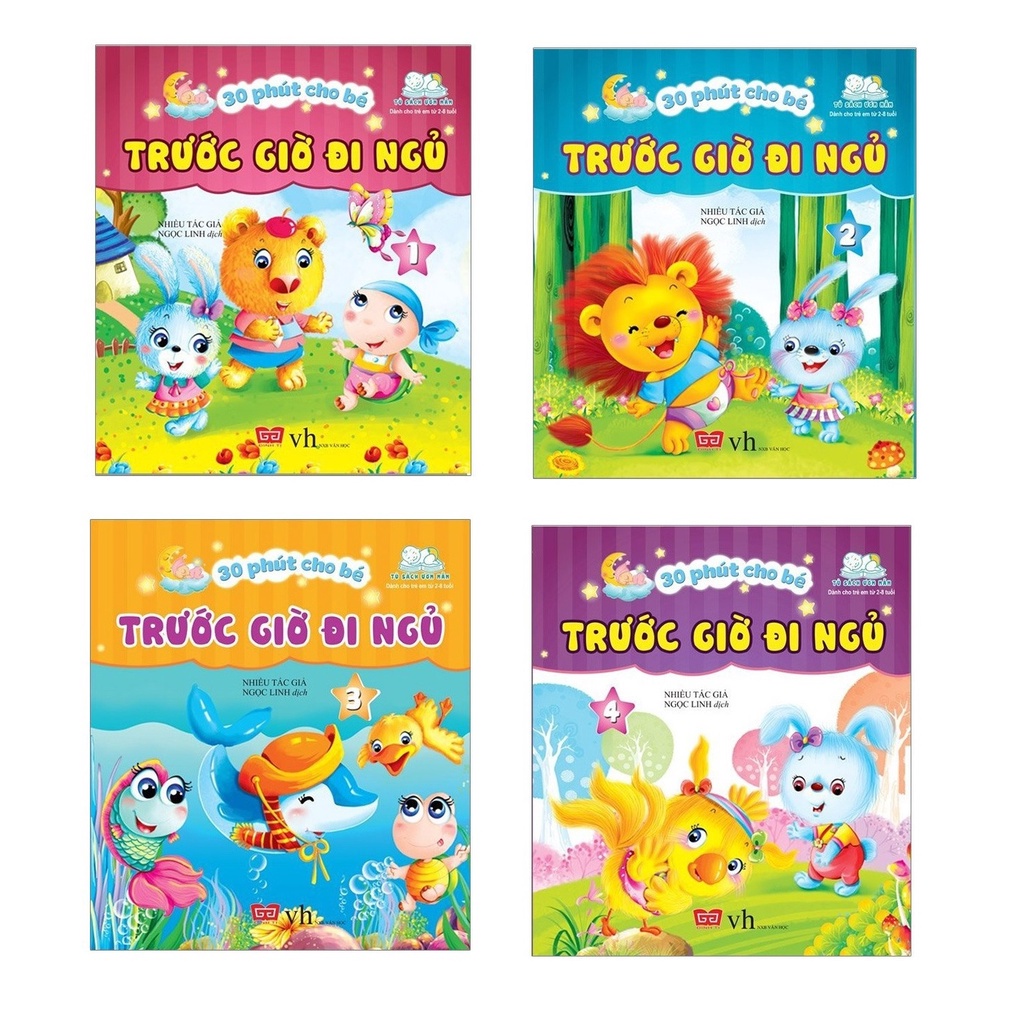 Sách - combo 30 phút cho bé trước giờ đi ngủ (4 cuốn) Đinh Tị