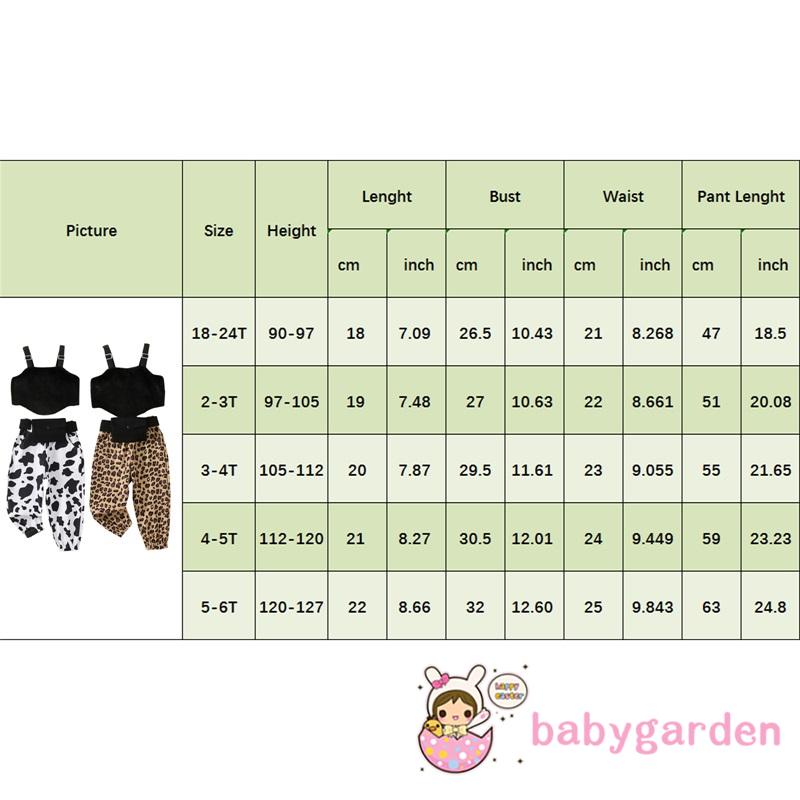 Set Áo Tank Top + Quần Dài Họa Tiết Da Báo + Túi Đeo Thắt Lưng Dành Cho Bé 1-6 Tuổi