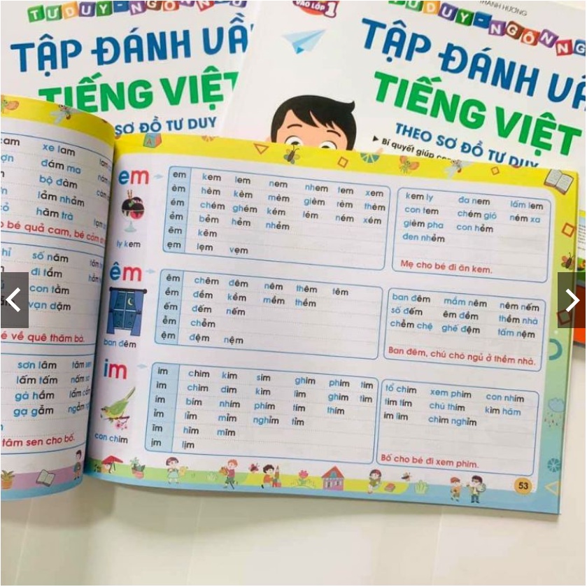 Vở Tập đánh vần chữ cái Tiếng Việt cho bé