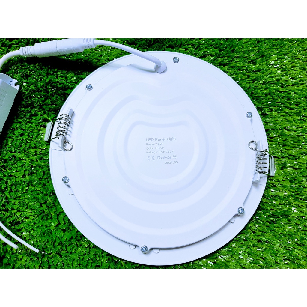 Đèn Led Âm Trần Tròn Mỏng 6W 7W 9W 12W 15W 18W 24W Sáng Trắng/Vàng, 3 Màu - Bảo Hành 12 Tháng