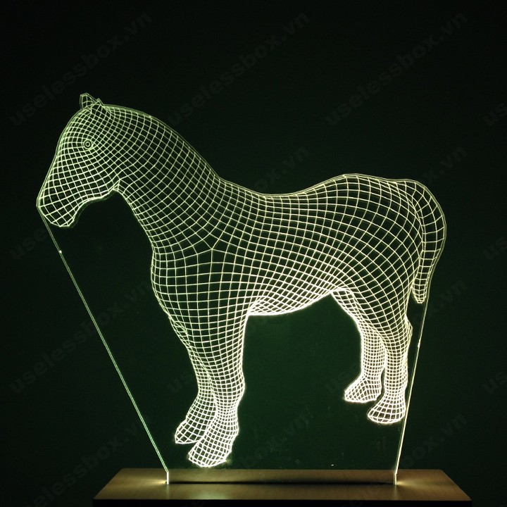 Đèn ngủ 3D hình con ngựa
