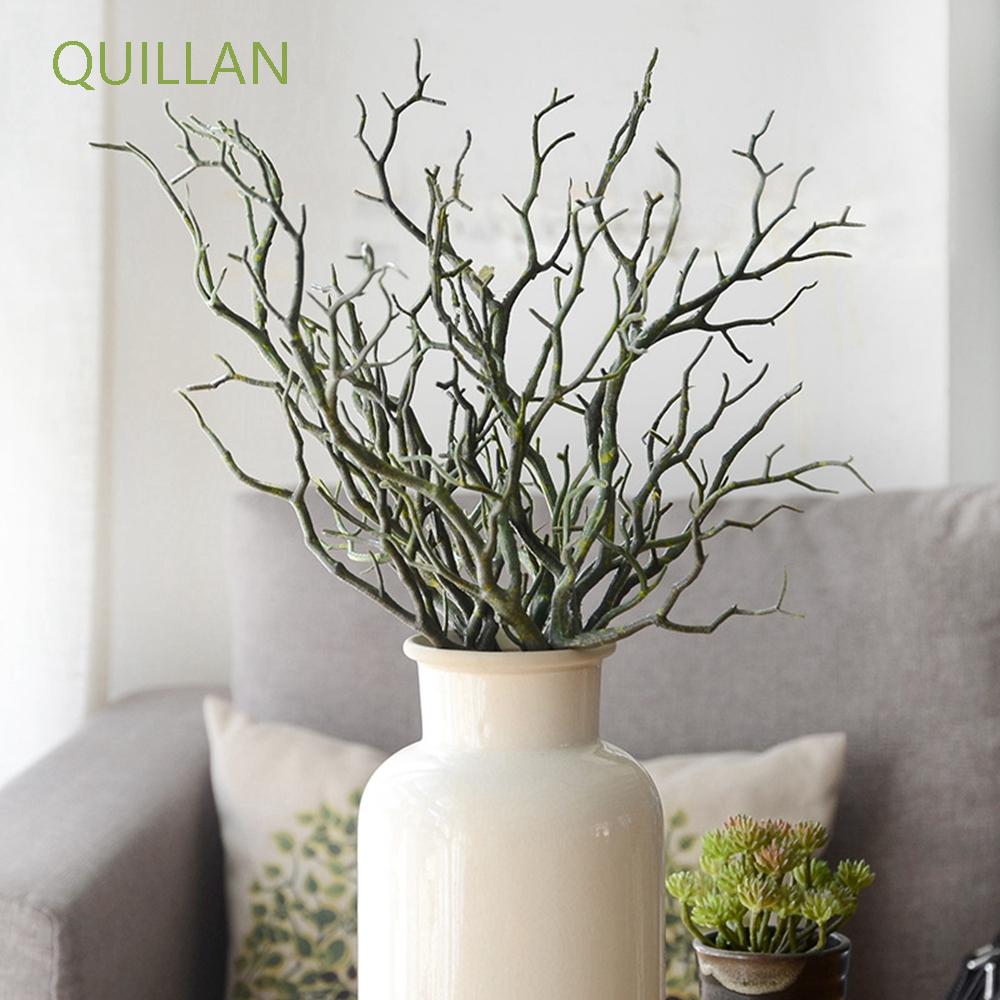 QUILLAN 35cm Artificial Plant Antlers Shape Christmas Tree Branch Office Peacock Fake Branches Dry Party Supplies Artificial Decorations/Multicolor