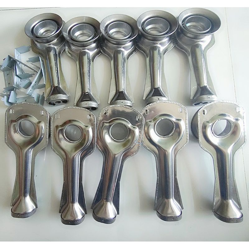 Set 10 họng điếu inox 430 thay thế cho bếp gas phi 78, dài 19.5cm