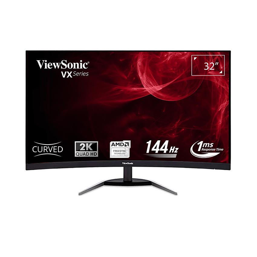 Màn hình Cong ViewSonic VX3268-2KPC-MHD/ 32 inch QHD/ 144Hz/ 3Yrs - Bảo hành chính hãng 36T