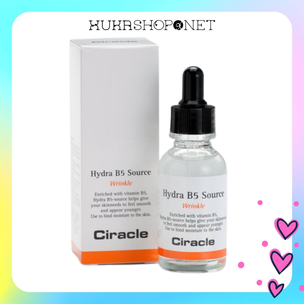 Tinh chất dưỡng da Ciracle Hydra B5 Source Wrinkle phục hồi dưỡng ẩm và làm dịu da 30ml