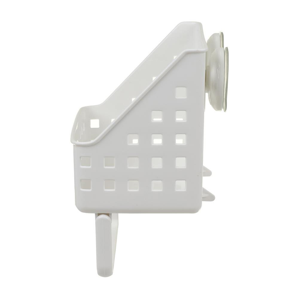 HomeBase KECH Rổ nhựa dán tường W21xD22xH10.5cm màu trắng