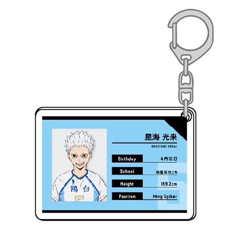 Móc khóa nhựa acrylic in hình anime Haikyuu Oikawa Shoyo Tooru Kozume Kenma