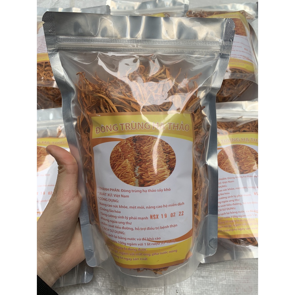 100 g Đông trùng hạ thảo khô thơm nức mũi, chuẩn xịn tận gốc, hàng Việt Nam chất lượng cao