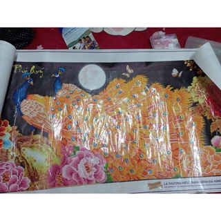 Tranh đính đá con công LG1089 (đã đính)