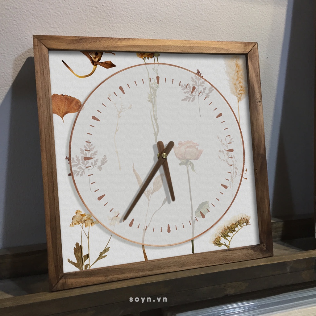 Đồng hồ treo tường gỗ |Tranh đồng hồ trang trí tường | Artclock Soyn C153