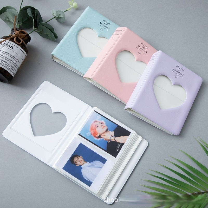 Album ảnh Dễ Thương 7.62 cm Tình Yêu Trái Tim Người Giữ ảnh Chụp ảnh Mini Polaroid Instax Album đầy Màu Sắc