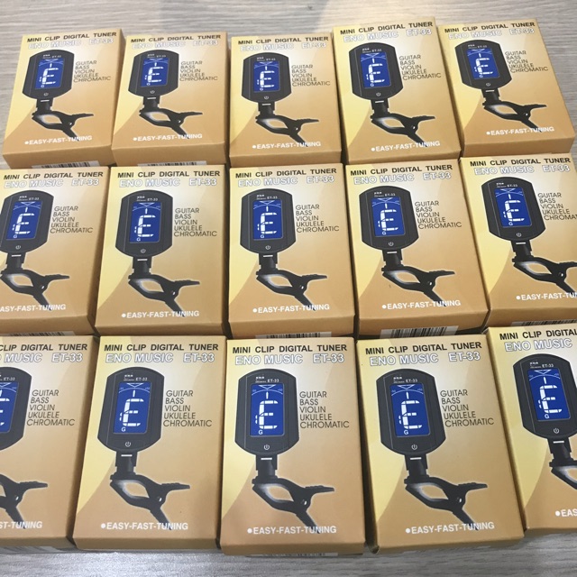 Tuner máy chỉnh dây đàn guitar, ukulele ,violin ,guitar bass ,đàn tranh ET-33