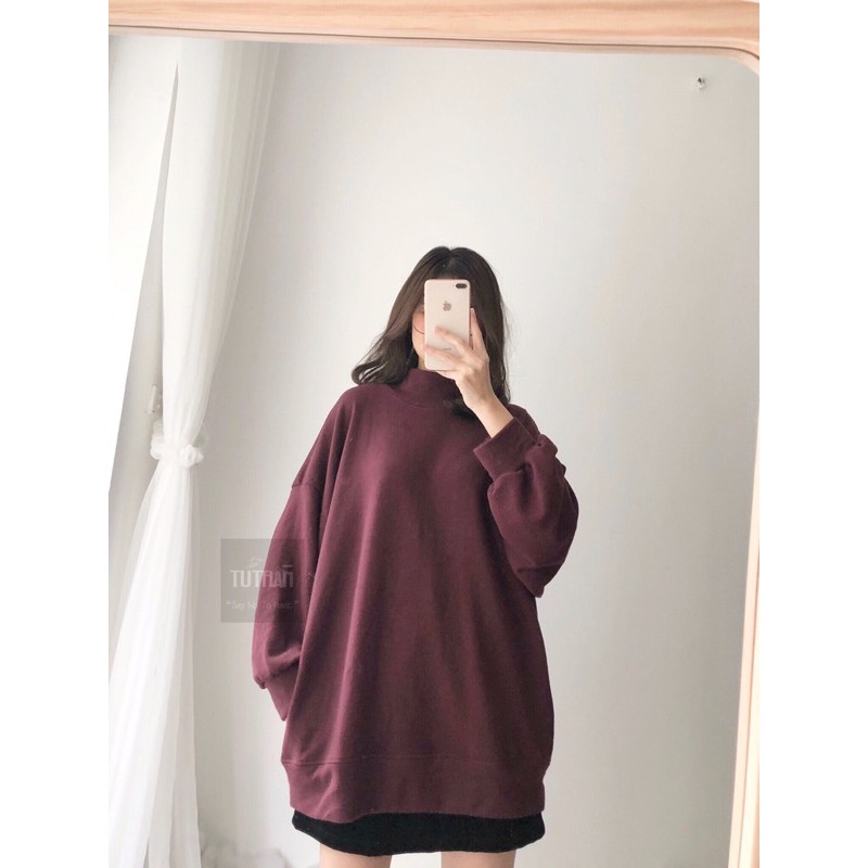 ÁO NỈ DA CÁ CAO CỔ | BigBuy360 - bigbuy360.vn