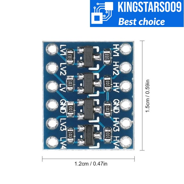 Module chuyển đổi mức logic 5V - 3.3V hai chiều