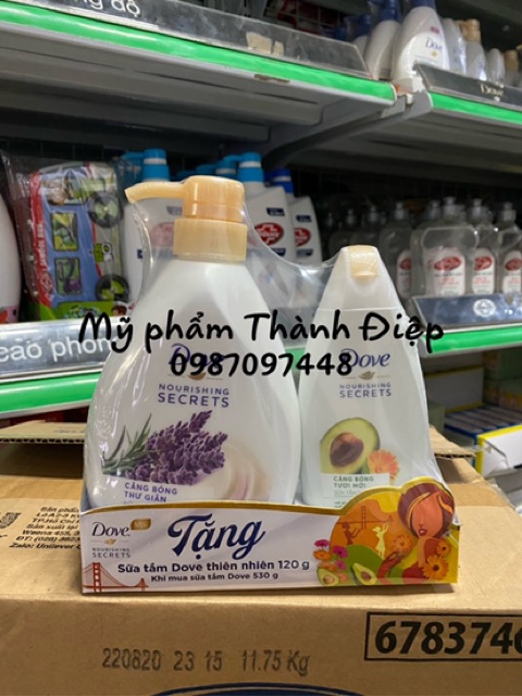 Sữa Tắm Dove Dưỡng Thể Căng Bóng 530g ( kèm sữa tắng 200 g ) | BigBuy360 - bigbuy360.vn