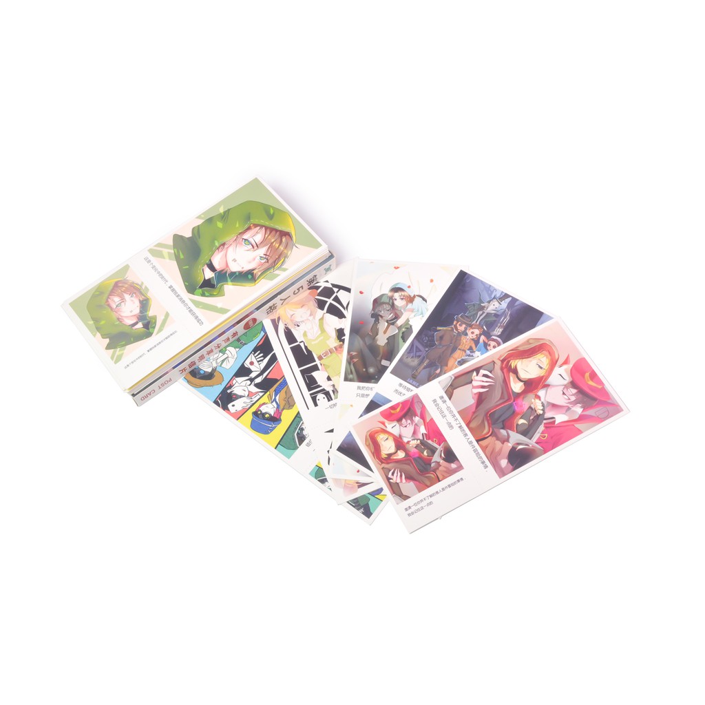 [thanh lý bán lỗ]Hộp Postcard, Bưu thiếp Anime - Identity V 19x9.5cm [AAM] [PGN22]