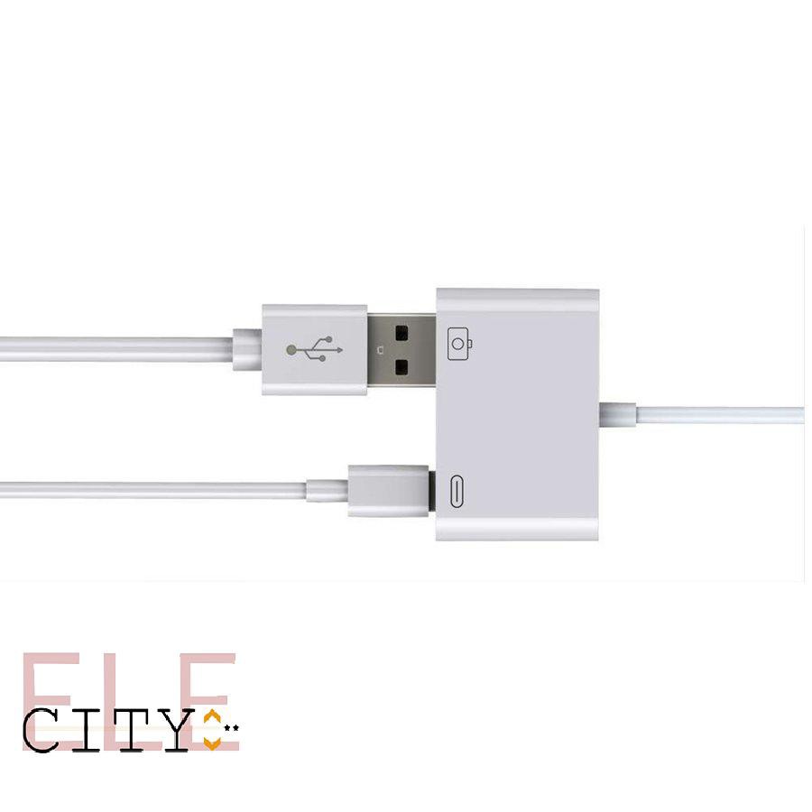 111ele} Lightning to USB 3 Camera Adapter Lighting to USB 3.0 Female Adapter Cable