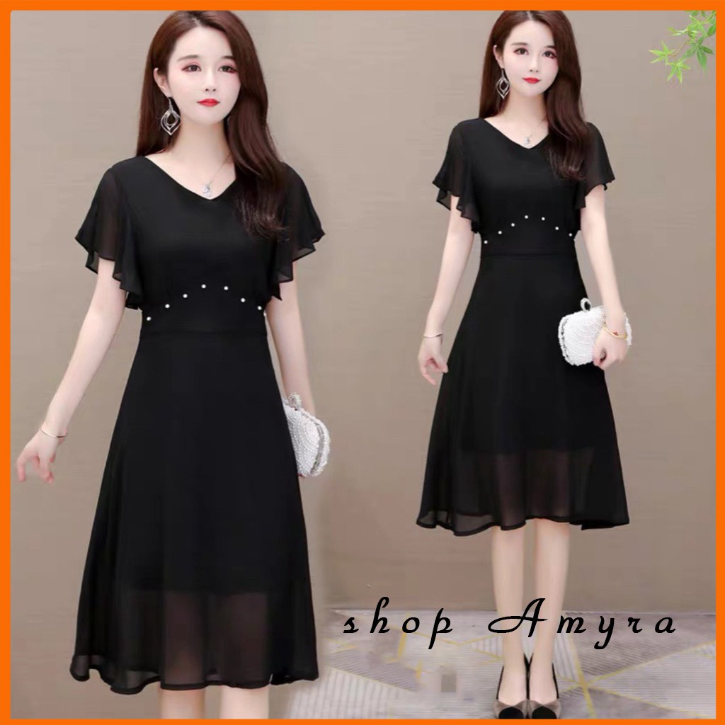 [Mã FAMAYWA2 giảm 10K đơn 50K] Váy dự tiệc voan hàn thiết kế 2 lớp trẻ trung mặc đi tiệc,đi làm,đi chơi AMYRA - Da09 | BigBuy360 - bigbuy360.vn